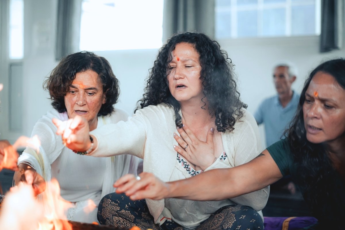 Double sharing room for yoga students