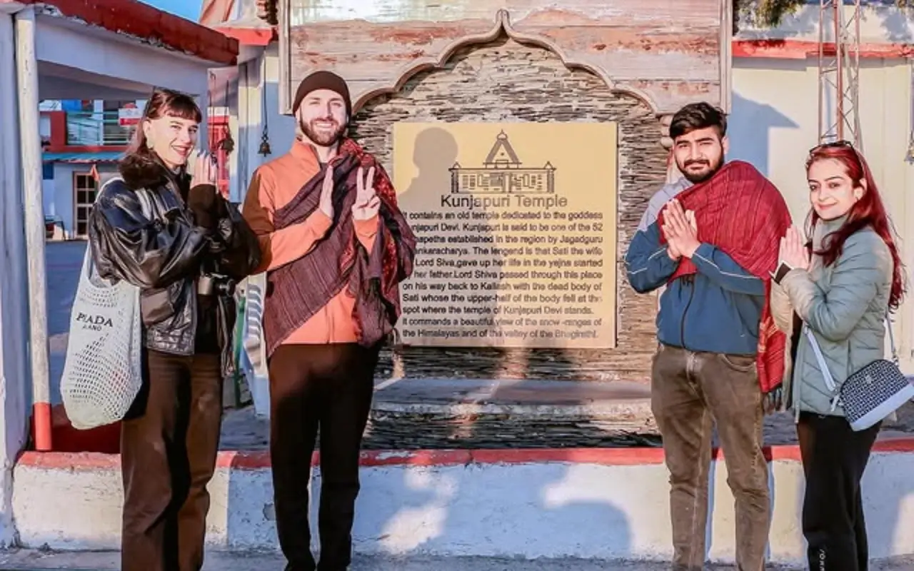 Kunjapuri Temple sunrise view