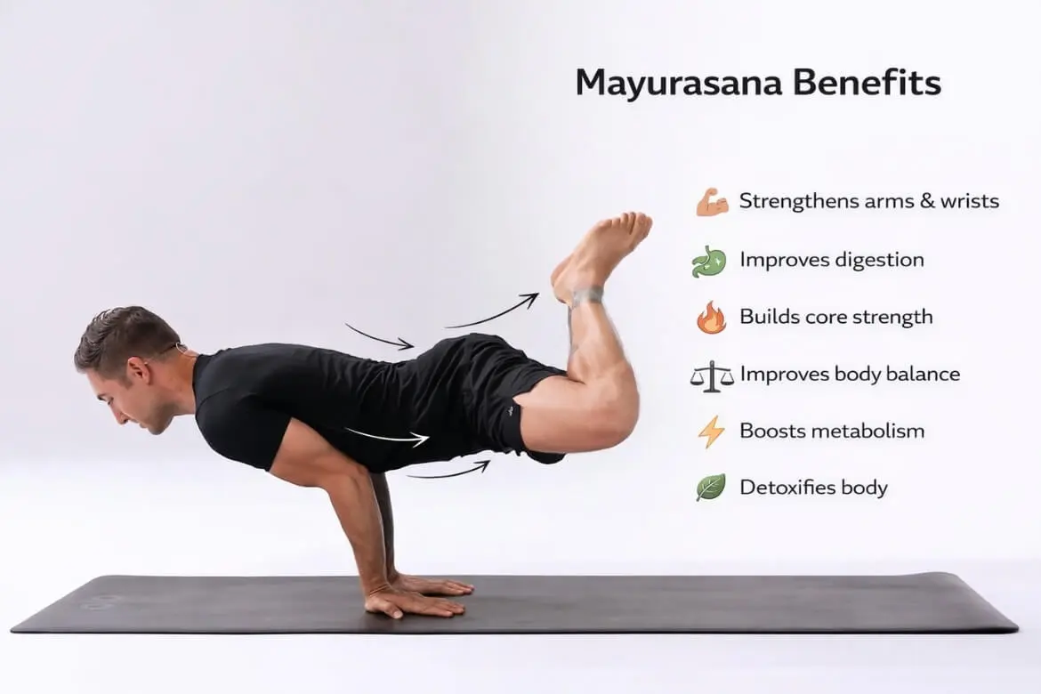 Benefits of Mayurasana