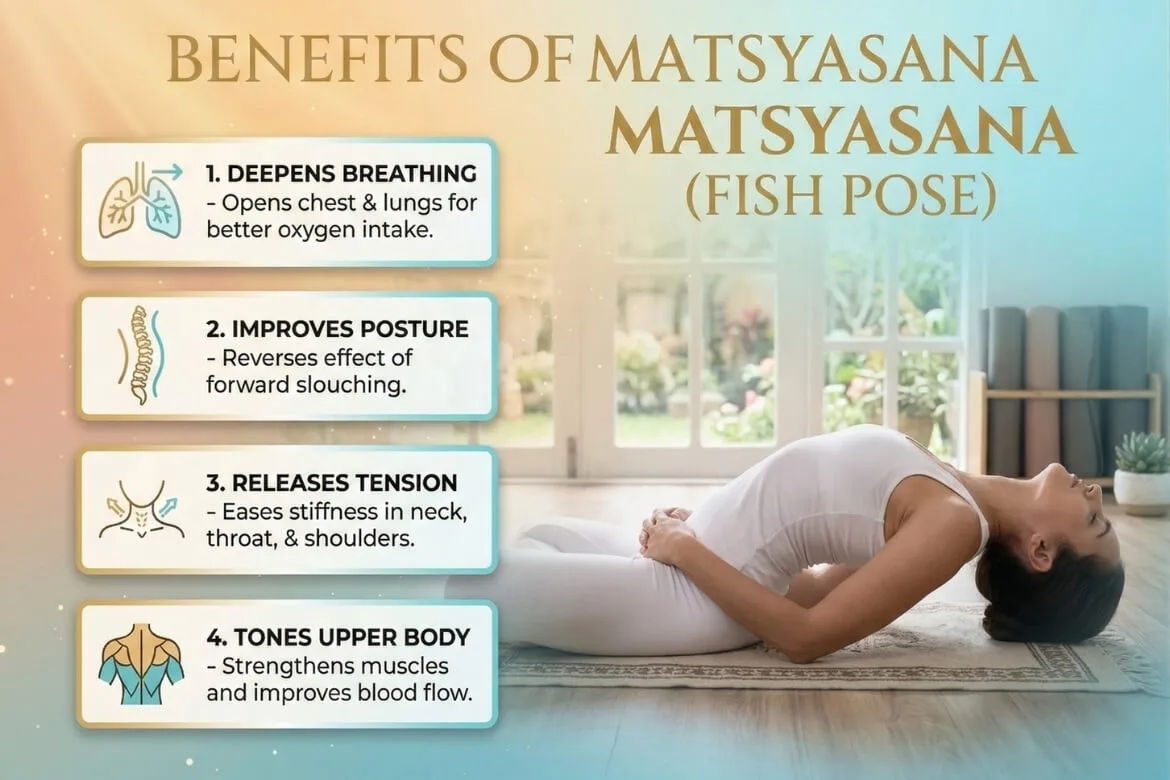 Matsyasana (Fish Pose) Benefits for Body and Mind